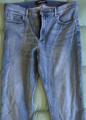 Express High Rise Ankle Legging Jeans Blue Medium Wash Stretch 5-Pocket Women
