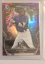 2023 Bowman Draft Chrome Dyan Jorge #BDC-194 Fuchsia Lunar Refractor /199 (RC)