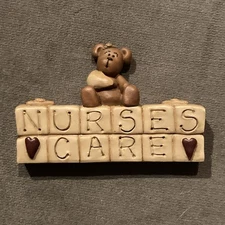 Suzi Skoglund “Nurses Care” Shelf Sitter Block FIGURINE