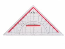 1 Geometriedreieck Groß 22 cm mit Griff (abnehmbar) Geo-Dreieck