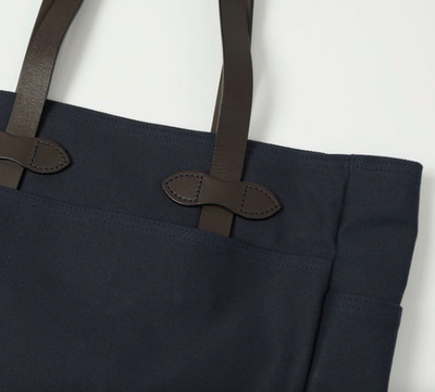 Filson Rugged Twill Tote Bag w Out Zipper Leather Cotton Canvas