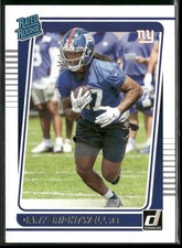 Gary Brightwell 2021 Donruss No Name #313 RC New York Giants