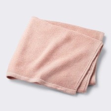 Knit Baby Blanket - Pink