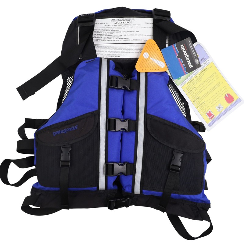 NWT Patagonia Flotation Aid-type III Paddling Vest Blue