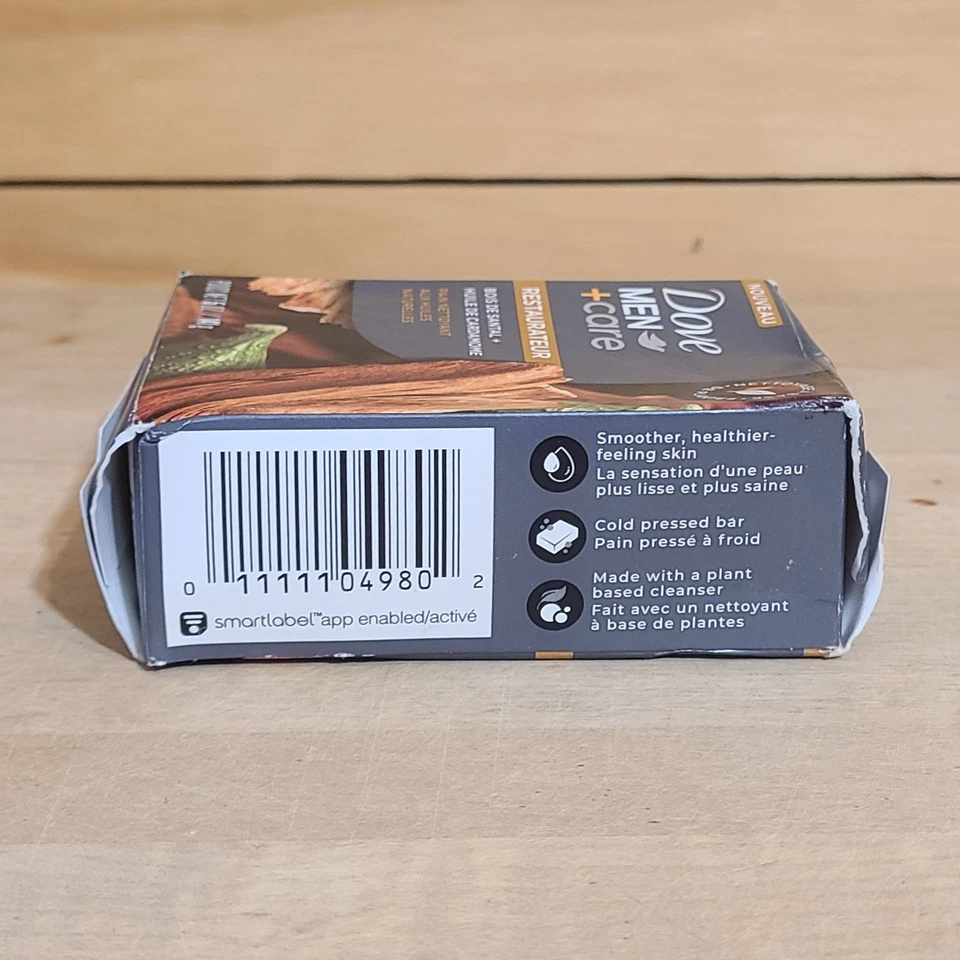 NUEVO Jabón en barra limpiadora Dove para hombre + cuidado 5 oz restaurar aceite de sándalo y cardamomo Foto 2 de 3
