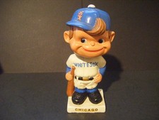 Vintage 1961 White Base Paper Mache Nodder Bobbinhead Chicago White Sox