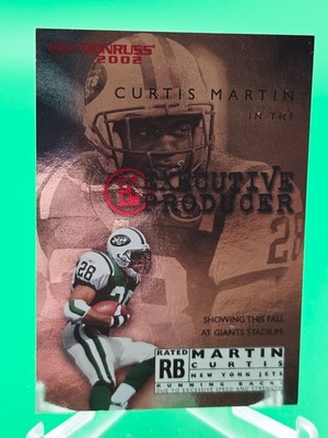 Curtis Martin 2002 Donruss Executive Producer 723/1000 INSERT JETS EP20