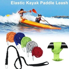 Adjustable Elastic Kayak Canoe Paddle Leash Fishing Rod Leash Safety Rope