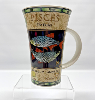 Dunoon Jack Dadd Zodiac Mug Pisces The Fishes Coffee Mug Scotland
