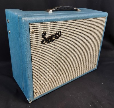 Vintage 1963-64 Supro/Valco 1616T Coronado JR Combo Amp Trojan Tremolo, Midnight