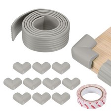 6.5 ft x 3.15 Inch Edge Corner Protector with 10 Corners, Grey