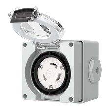 30 Amp Locking Female Plug Box NEMA L6-30C Generator Twist Lock Adapter Female C