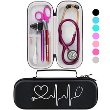 Stethoscope Case - Fits Littmann  Medical Tools, Extra Storage, Black