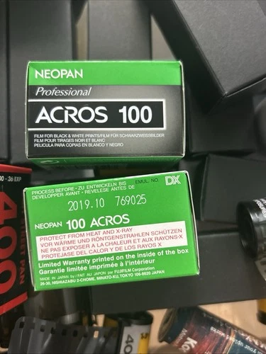 Fuji Acros 100 35mm B&W Film – 2 Rolls – Expired 2019