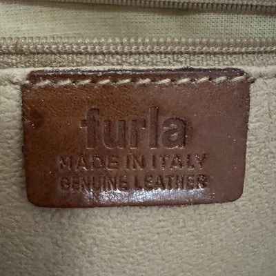 Furla Women's Floral Multicolor Zip Tote Bag w/ Inner Pockets Double Handles