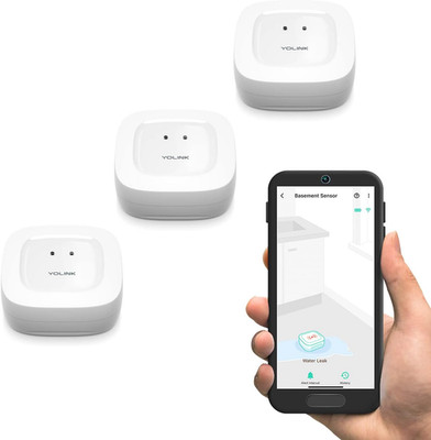 Water Leak Sensor 3 Pack LoRa Long Range Flood Detector Smart Water Alarm with