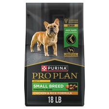 Purina Pro Plan Shredded Blend Small Breed Chicken & Rice Dry Dog Food, 18 lb 2.56 per pound