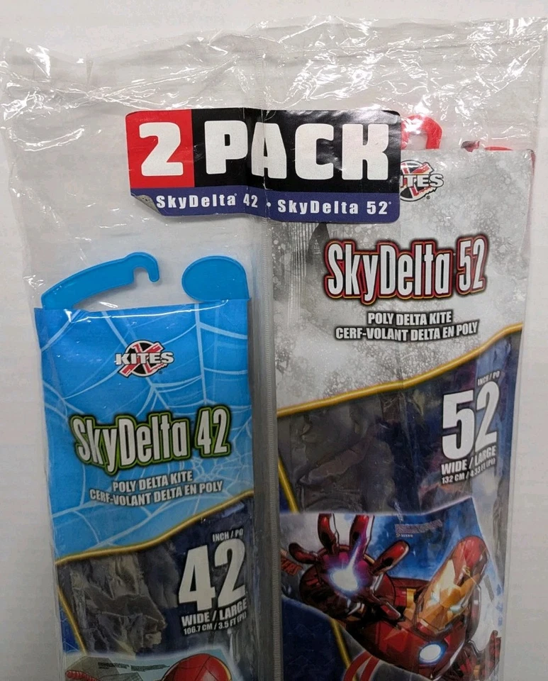 X Kites SkyDelta 42 Spiderman & 52 Avengers Poly Delta Kites - Lot of 2 NEW - Image 2 of 4