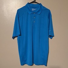 Nike Golf Dri-Fit Polo Short Sleeve Blue Mens Size Large