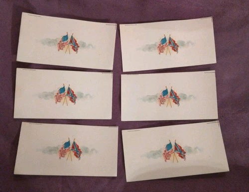 Civil War Celluloid REUNION Badge  paper insert  part  unused Lot of 6