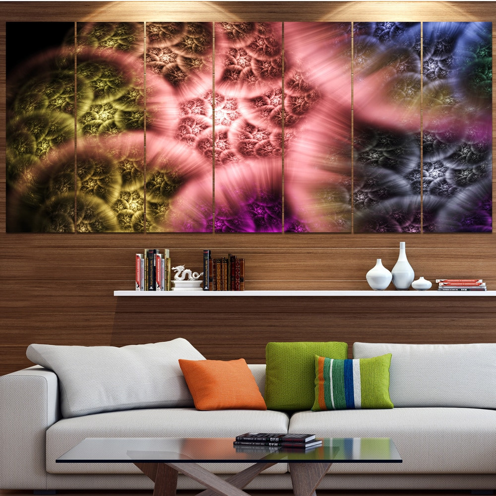 Designart Biblical Sky with Vibrant Multi-Color Clouds - Large-Scale Abstract Wall Art