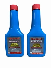 (2) BlueDevil Power Steering Stop Leak #00232 –8 oz. Pour-n-Go! Permanent Repair