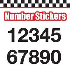 3 Digit Single Number Stickers Custom Decal Locker Door 3pcs Helvetica Neue