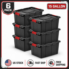 Sterilite 15 Gal Industrial Stackable Storage...