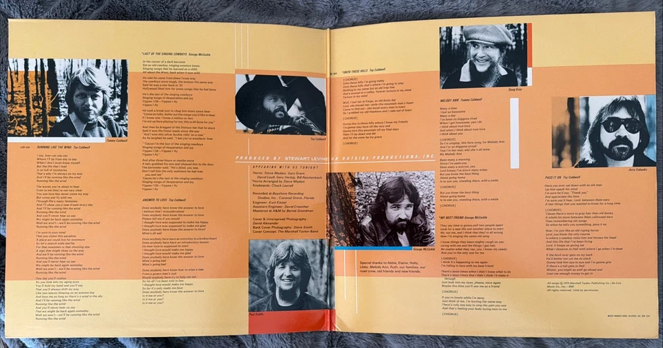 The Marshall Tucker Band Running Like the Wind UK LP K56621 Southern Rock - Imagem 3 de 4