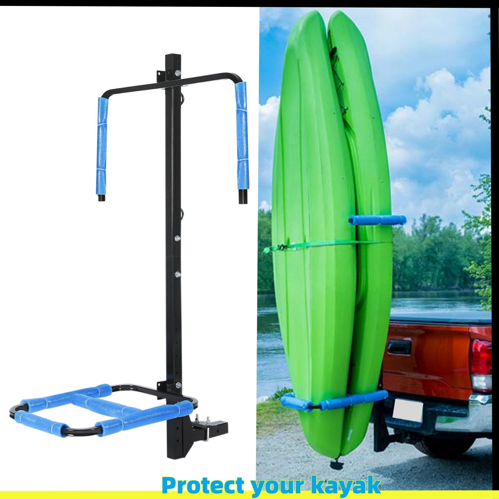 Rack Fits Up To 12''kayaks For Truck Suv