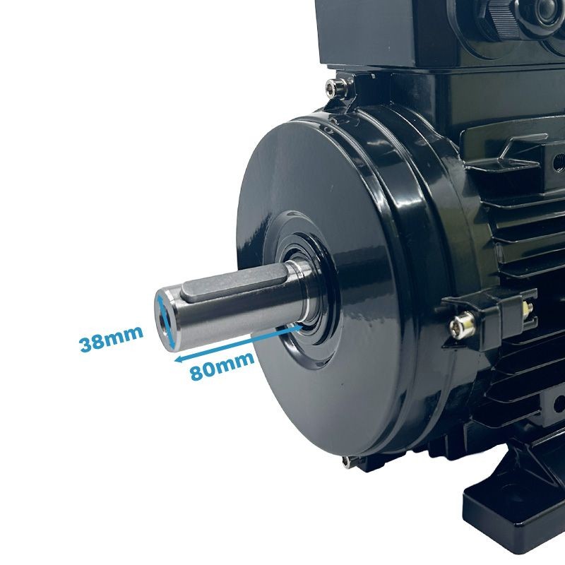 Moteur triphasé 400V synchrone IE3 4CV HA132 pour ventilation et pompe - 2