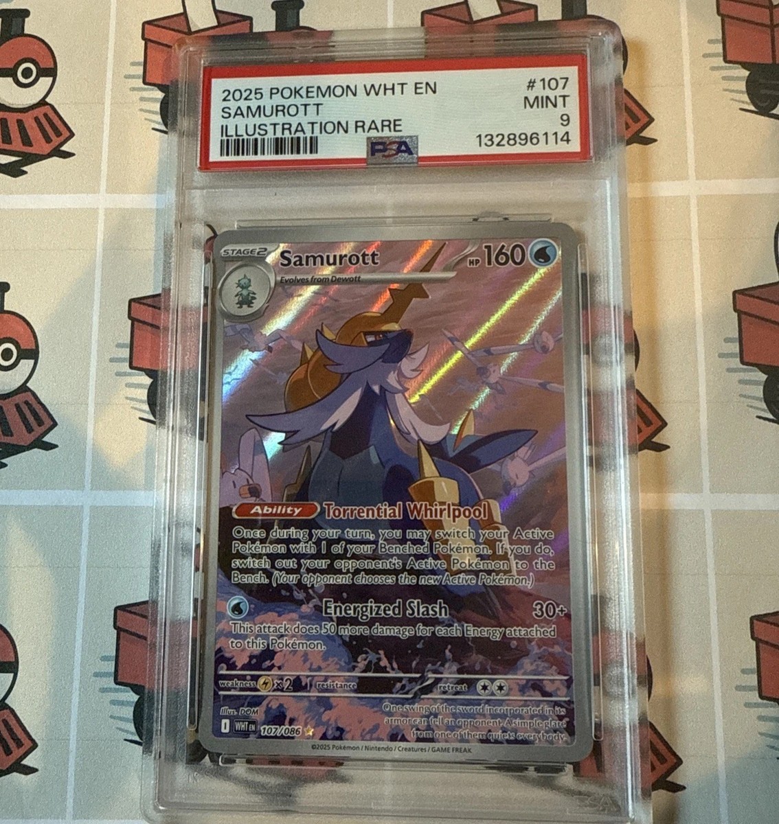 Samurott 107/086 Sv: White Flare Holo for sale online | eBay