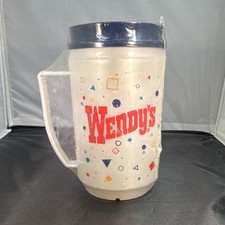 Wendy's 1980s confetti Mug “naturally insulated” Made in USA