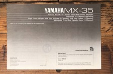Yamaha MX-35 Amplifier Owners / User Manual *...
