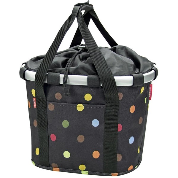 Klickfix Fahrradkorb Fahrradtasche Bikebasket Reisenthel Dots 28X26X35 Cm-image