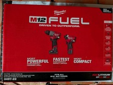 Milwaukee M12 FUEL 3497-22 Impact Driver & Hammer Drill 2-Tool Combo Kit