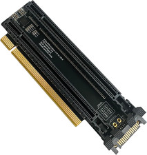Pci-E 4.0 16X to 2 Ports Pcie 8X/16X Expansion Card,Pcie Bifurcation X16 to X8X8