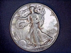 1938  Liberty Walking Half,  Circulated Ave, .3617 Oz Silver (US-8826)