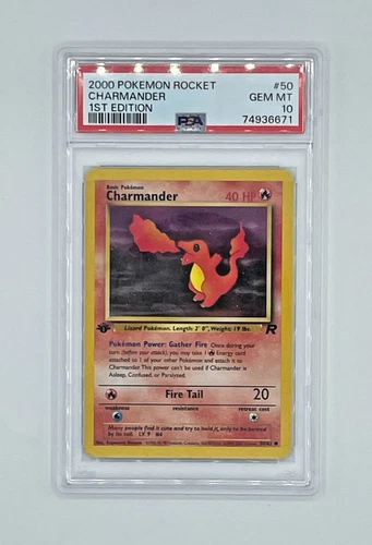 Pokémon Team Rocket's Charmander - First Edition - PSA 10