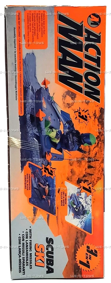Action Man Scuba Ski with Firing Missiles 3 in 1 Vehicle 1995 Hasbro #27563 - Image 4 of 4