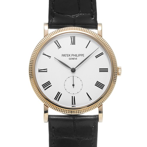 Patek Philippe Calatrava 5119J-001 36mm Yellow Gold White Wristwatch #WW830
