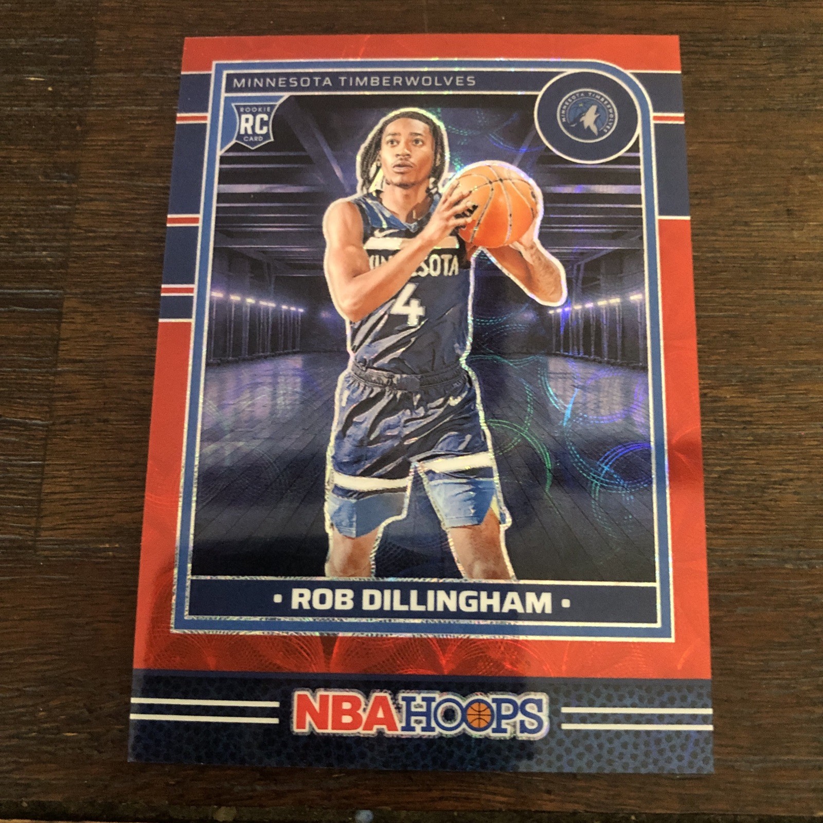Rob Dillingham 2024-25 NBA Hoops Red Scope Prizm /49 Rookie Premium SP #238