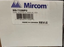 Addressable Pull Station, Dual Action, Key Lock, Mircom Model #MS-710APU