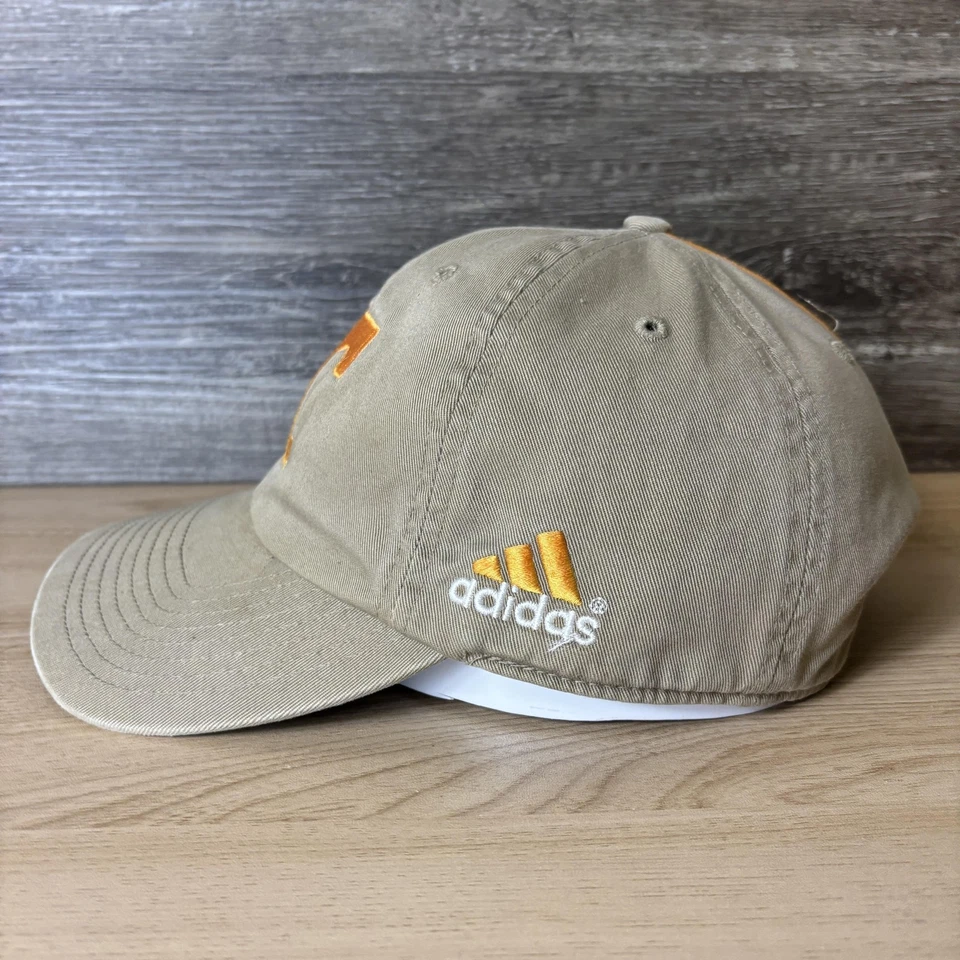 Vintage Tennessee Volunteers Hat Cap Strap Back Mens Khaki NCAA Football Adidas - Image 4 of 4