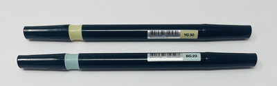 Monami Color Twin Brush Pen YG30 BG20 Lot Of 2 New
