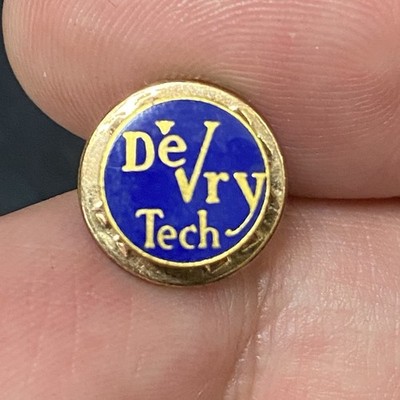 VTG Devry Technical Tech Institute Hat Lapel Pin 