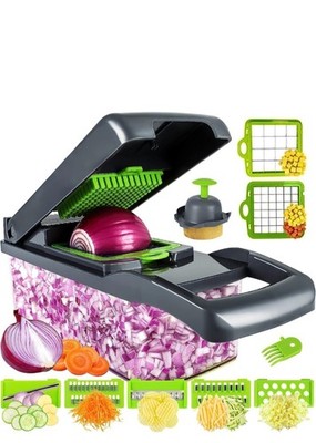 14-In-1 Multifunction Food Vegetable Fruit Chopper Slicer Cutter Dicer Kitchen