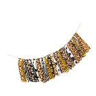  Leopard Print Birthday Banner Animal Decorations Cloth Garland for Baby Shower