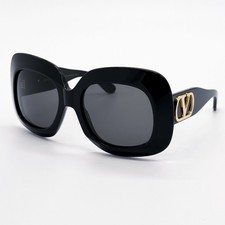 NEW VALENTINO SUNGLASSES VLS-180A BLACK/GRAY WOMEN EYEWEAR