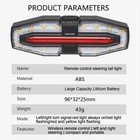 Cycling Bike Taillight Wireless Remote Turn Signal Bicycle Rear Light Tail Light — photo 9